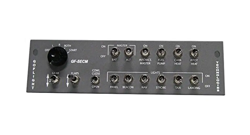 Goflight Gf-secm Single Engine Control Module Owner's Manual