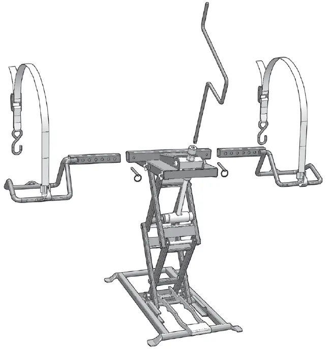 MoJack ZR350 Riding Mower Lift assembly instruction