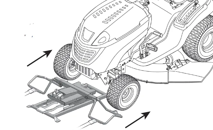 MoJack ZR350 Riding Mower Lift operation instruction-11