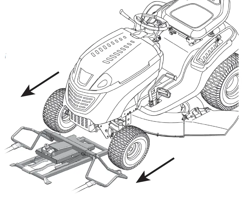 MoJack ZR350 Riding Mower Lift operation instruction-4