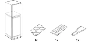 IKEA FÖRKYLD Fridge with Freezer Compartment