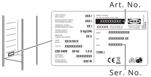 IKEA FÖRKYLD Fridge with Freezer Compartment - fig 2