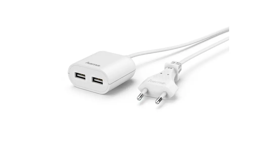 Hama 133750 Usb Power Supply Unit With Cable, 2.4 A, 2 Outputs Instruction Manual