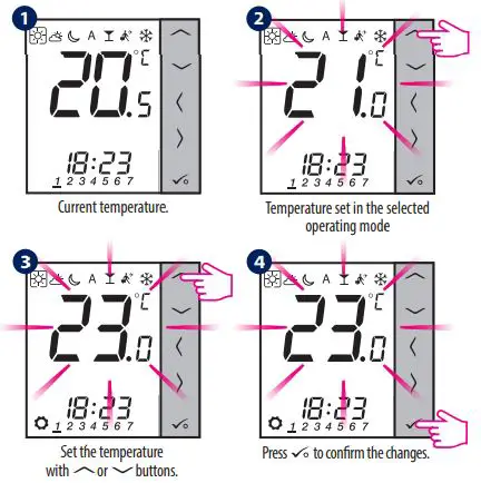 SALUS VS30W Programmable Wired Thermostat with Digital Display fig10