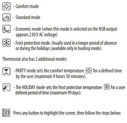 SALUS VS30W Programmable Wired Thermostat with Digital Display fig11