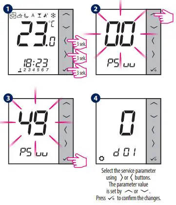 SALUS VS30W Programmable Wired Thermostat with Digital Display fig18