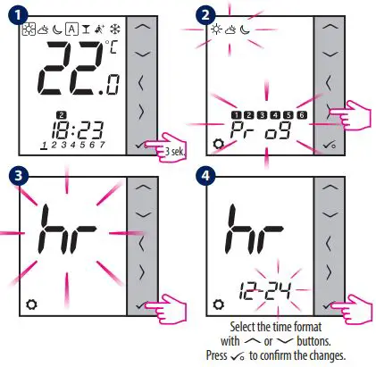 SALUS VS30W Programmable Wired Thermostat with Digital Display fig8