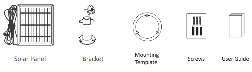 ZOSI ZSS-SP1 Solar Panel Power Supply - What's in the Box