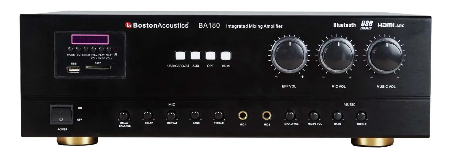 Boston Acoustics Ba180 Integrated Mixing Amplifier User Manual