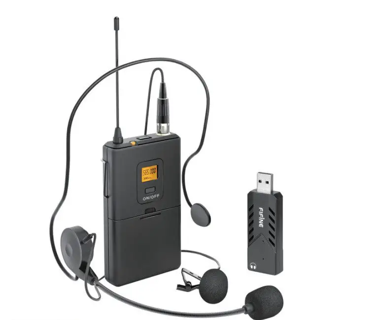 FIFINE K031 Wireless USB Computer Recording Microphone Lapel