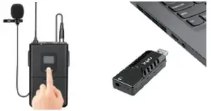 FIFINE K031 Wireless USB Computer Recording Microphone Lapel - RESTORE