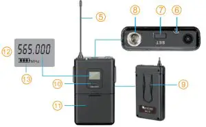 FIFINE K031 Wireless USB Computer Recording Microphone Lapel - Transmitter