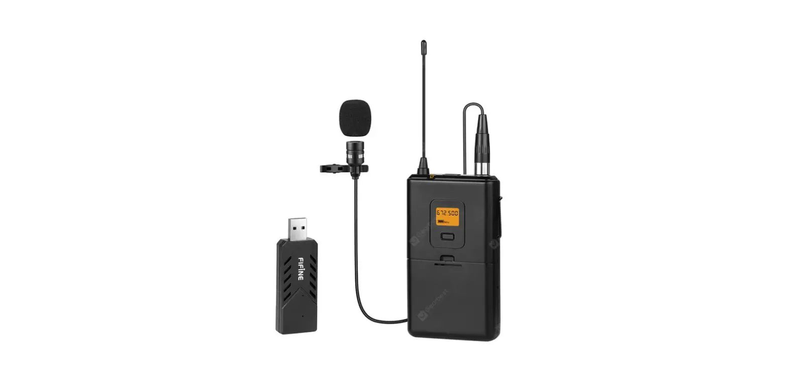 Fifine K031 Wireless Usb Computer Recording Microphone Lapel User Guide