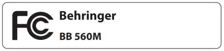Behringer BB 560M - FC Logo