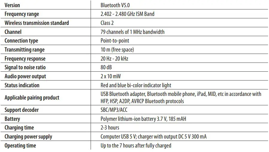 Behringer BB 560M - Specification