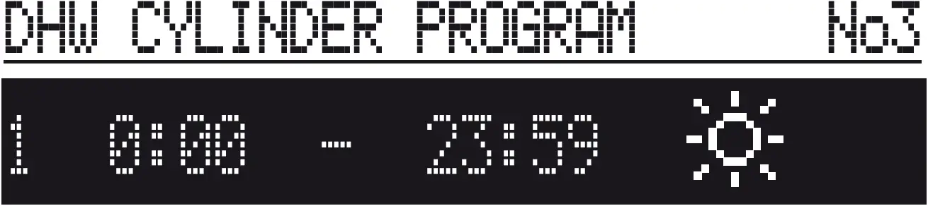 DHW cylinder Program 01