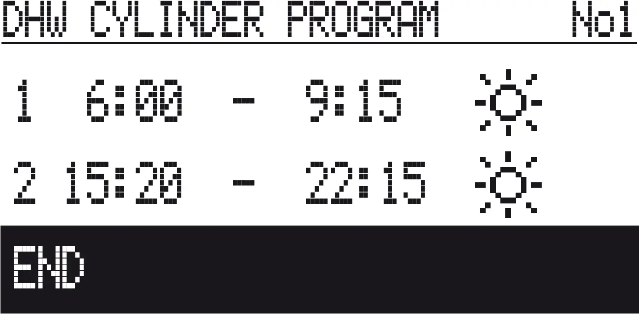 DHW cylinder Program 02