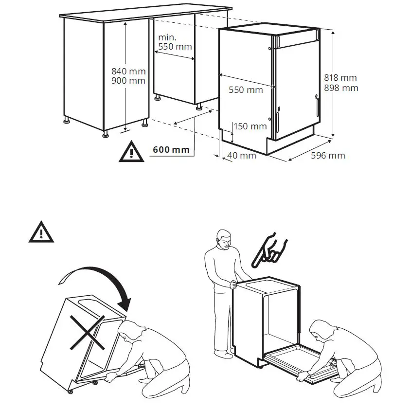 IKEA 104.804.19 HYGIENISK Integrated Dishwasher fig 1