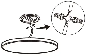 Airnasa YLXDD280-S18W LED Ceiling Light - writing