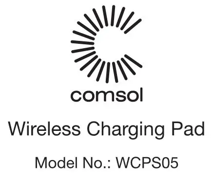comsol Wireless Charging Pad User Manual