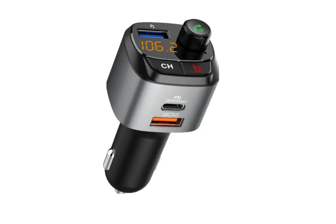 Imden Car Wireless Fm Transmitter With Bass Sound Enhancer User Manual