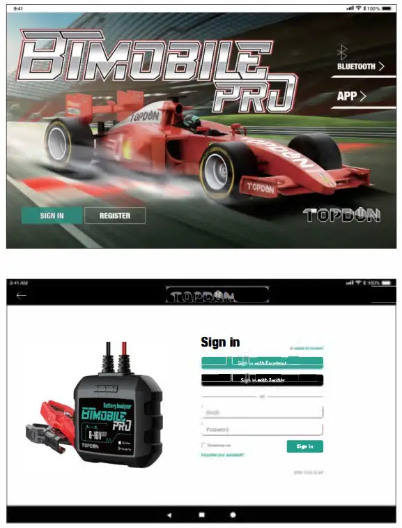 TOPDON K-H92X10 BT Mobile Pro Battery Tester - Establish