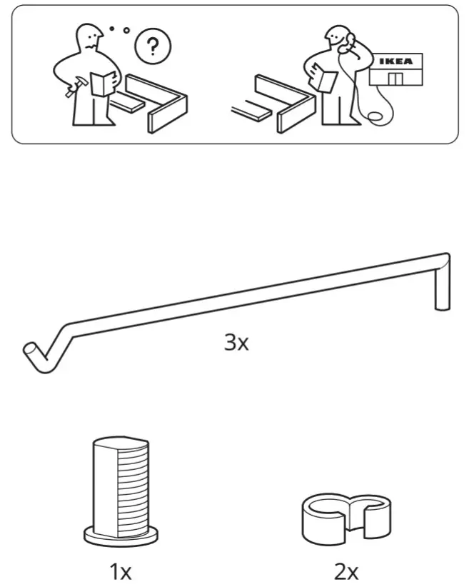 IKEA 104.378.07 BARLAST Floor Lamp - 1