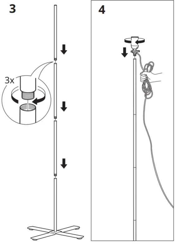 IKEA 104.378.07 BARLAST Floor Lamp - 3