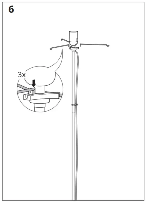 IKEA 104.378.07 BARLAST Floor Lamp - 6