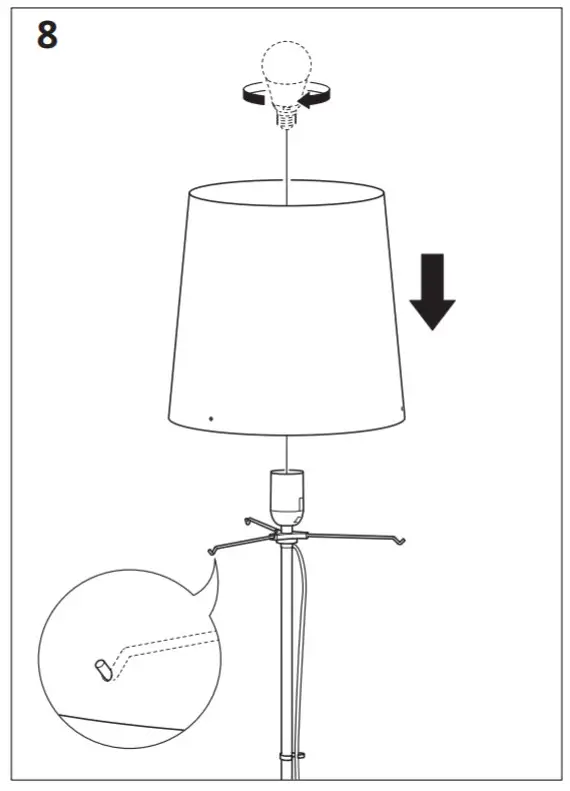 IKEA 104.378.07 BARLAST Floor Lamp - 8