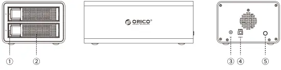 ORICO 35U3 Series 2 5 & 3 5 Inch External Hard Drive RAID Enclosure