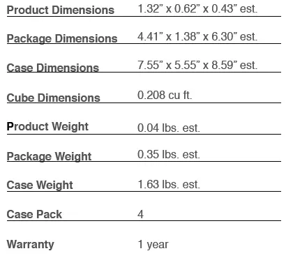 Product Specifications