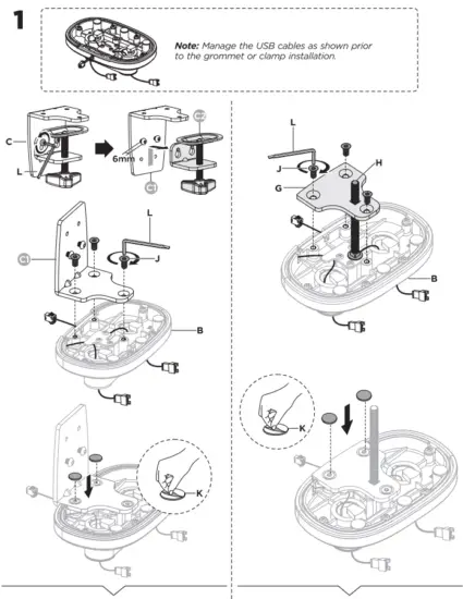 Lumi Legend LDT54-C024U Counterbalance Monitor Arm with RGB Lighting - installation11