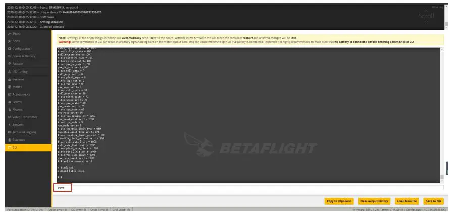 FLYWOO 1505750 Firefly Baby Quad Analog Micro Drone Instruction Manual - If the command is not restarted after writing the command