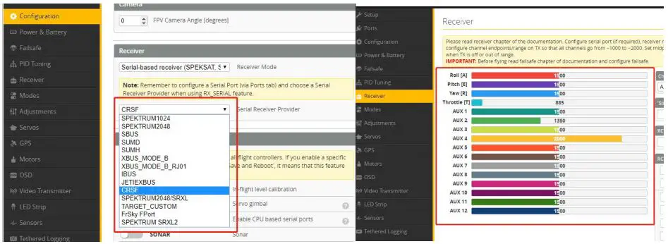 FLYWOO 1505750 Firefly Baby Quad Analog Micro Drone Instruction Manual - Then set the corresponding serial port and receiver