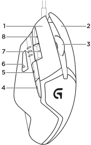 logitech G402 Hyperion Fury FPS Gaming Mouse - FIG 4
