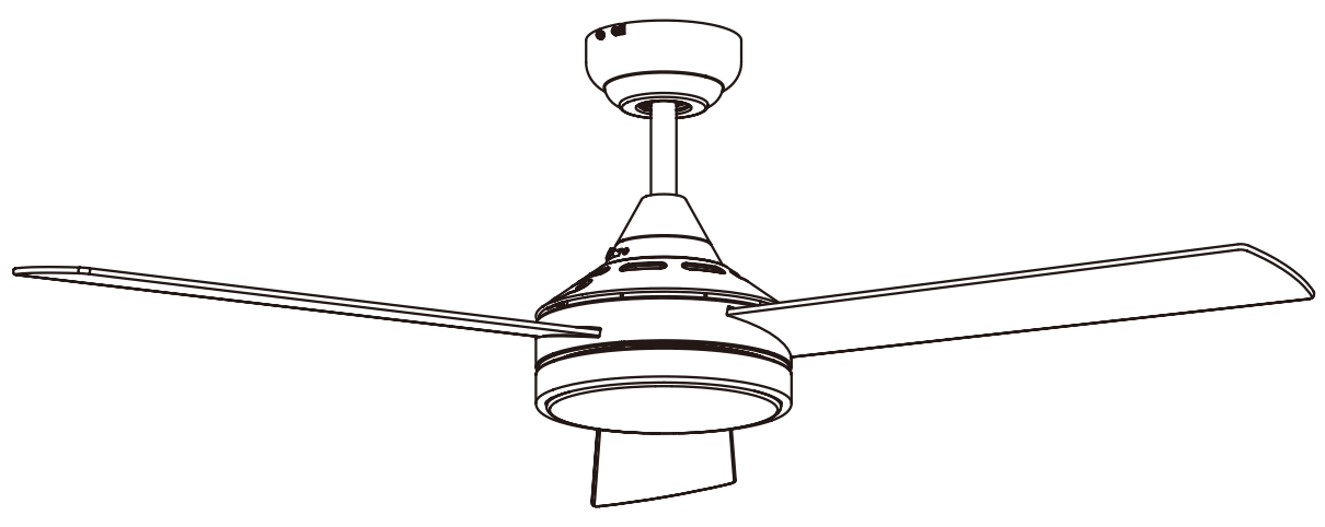 EGLO 35079 Sesimbra Ceiling Fan 3 Blades with Light