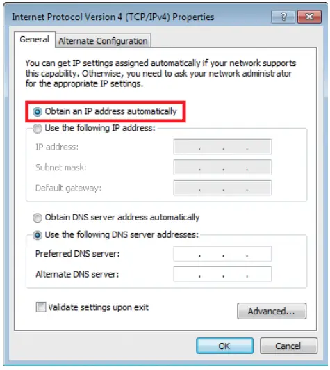 Setting up the wireless access point (DHCP server)