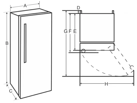 LG MFL69408616 Refrigerator Owner's Manual INSTALLATION