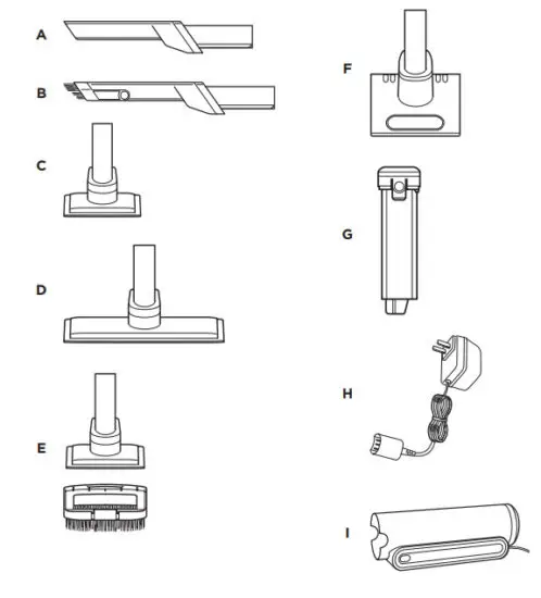 Shark WS630 Series WANDVAC System Ultra Lightweight Powerful Cordless 3 in 1 Stick Vacuum - ADDITIONAL ACCESSORIES
