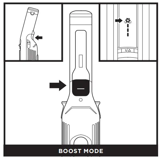 Shark WS630 Series WANDVAC System Ultra Lightweight Powerful Cordless 3 in 1 Stick Vacuum - CONTROLS 2