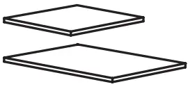 ALGOT shelf. White. 1