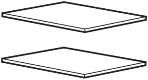 BASKET AND FRAME STORAGE WITHOUT CASTORS - combination needed - Top shelves for frames