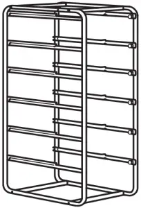 BASKET AND FRAME STORAGE WITHOUT CASTORS - combination needed - frame 100 cm high