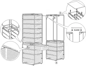 HOW TO BUILD - BASKET AND FRAME STORAGE WITHOUT CASTORS