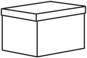 TJENA storage box with lid 1