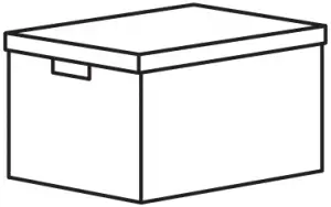 TJENA storage box with lid 3