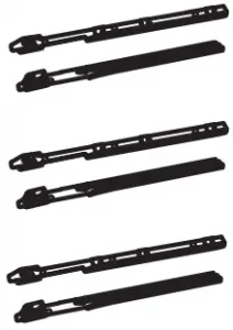 WALL MOUNTED STORAGE - combination needed - rails for baskets