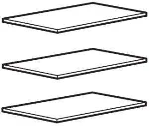 WALL MOUNTED STORAGE - combination needed - shelves