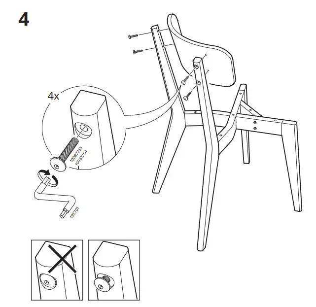 IKEA 004 572 35 LISABO Chair Ash - figure 4